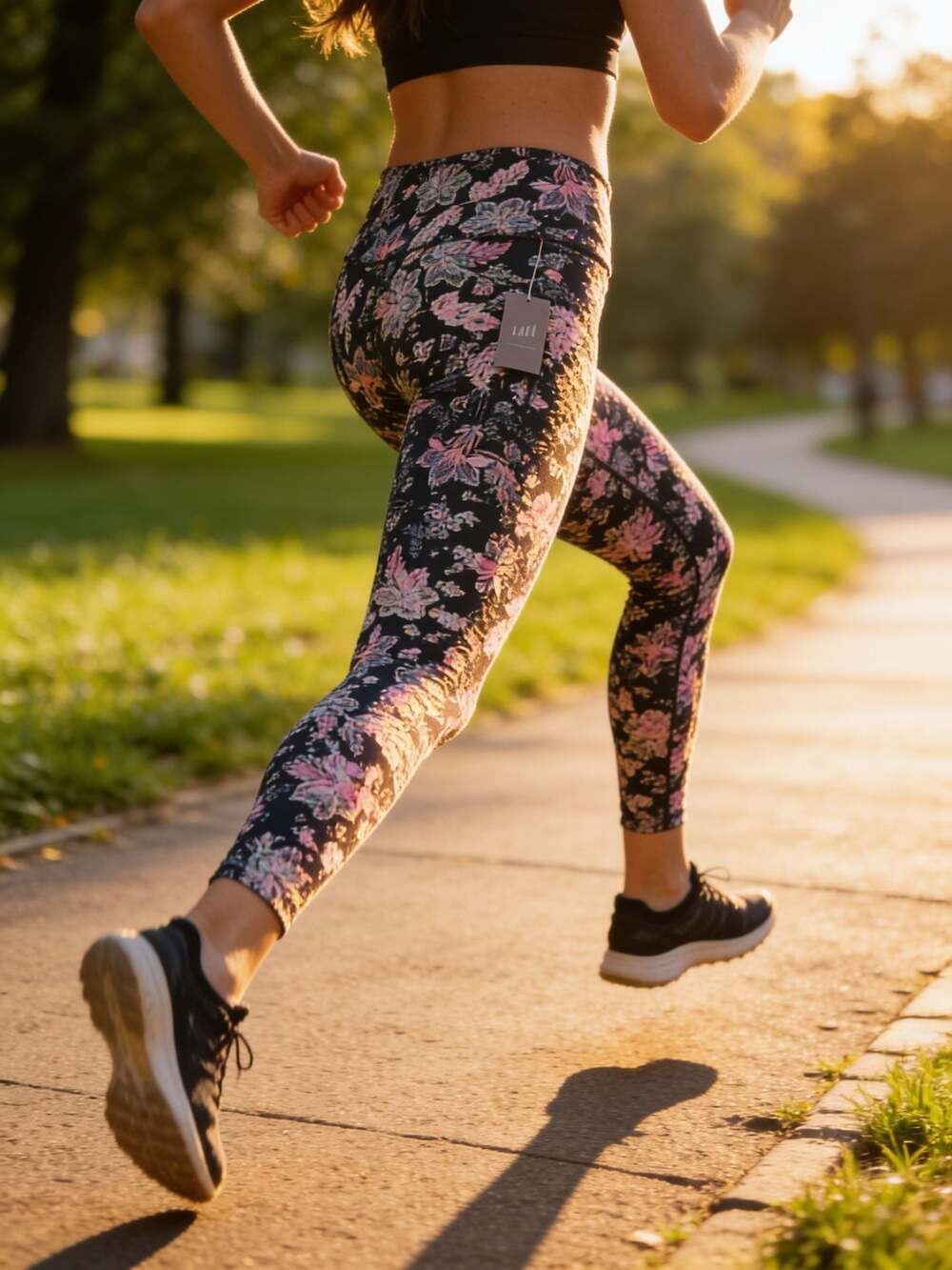 J.Jill Fit Performance Leggings Floral Print Size M New with Tags